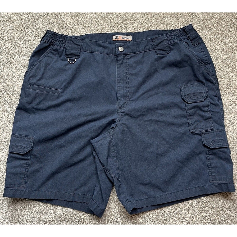 5.11 Tactical Mens Cargo Work Shorts Navy Blue Size 42